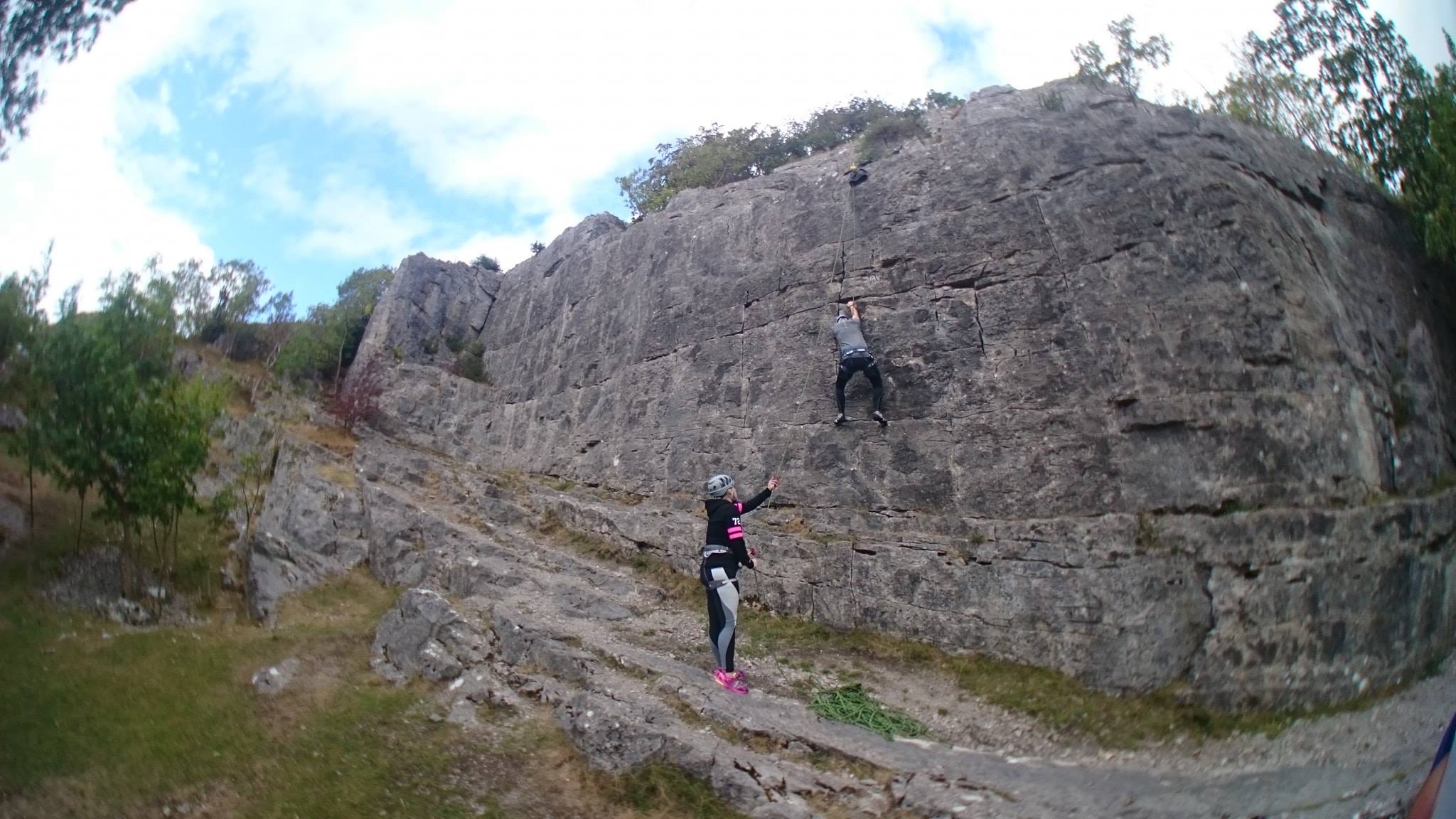 Top Rope setups climbing course Mountain Skills